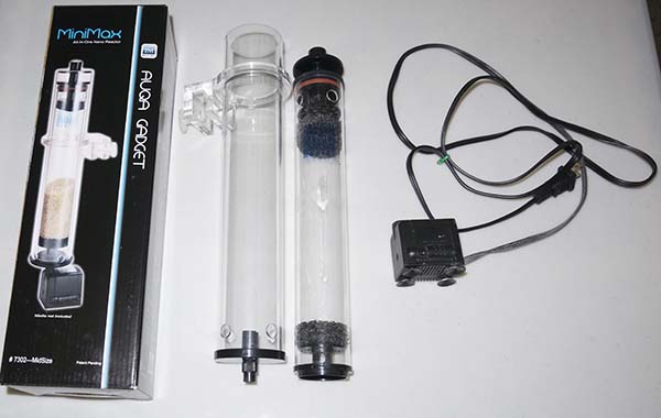 Photograph of Innovative Marine MiniMax all-in-one nano aquarium reactor, medium size.